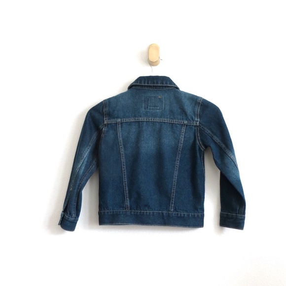 NEW! Levi's Strauss Kids Denim Jean Trucker Jacket Blue SZ 5-6 Years - Picture 6 of 8